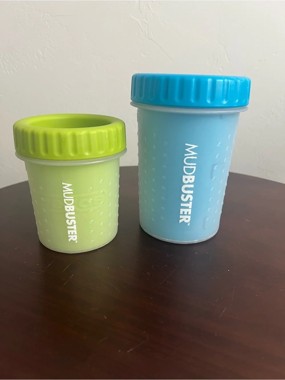 MudBuster Portable Paw Cleaner for Dogs - Blue & Lime